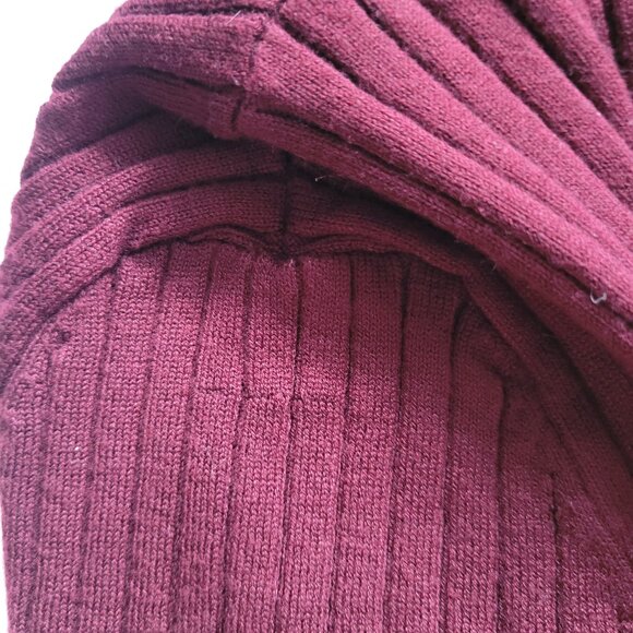 💕2/$25💕 Forever 21 | Lace-up Ribbed Mini Dress in Burgundy - Picture 8 of 8